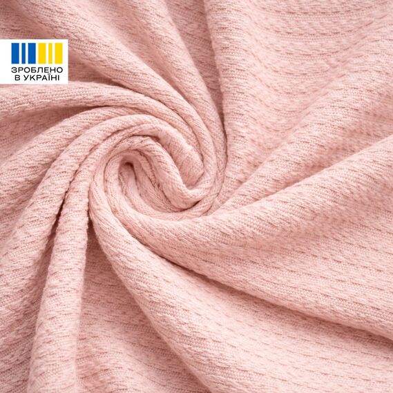 Плед простынь 220х235 см, хлопок, для кровати, дивана, пляжа, натуральный пудра, фото 3