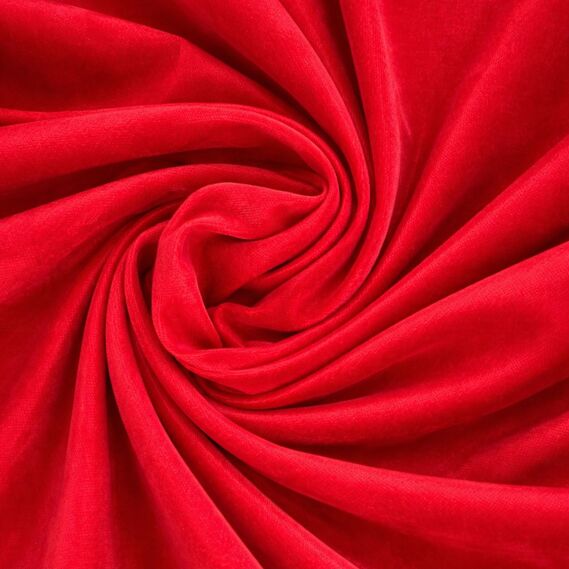 Комплект штор 2 шт 150х260 см, Soft Velvet Lux шторы, гардины, портьеры на шторной тесьме V-19 червона, фото 2