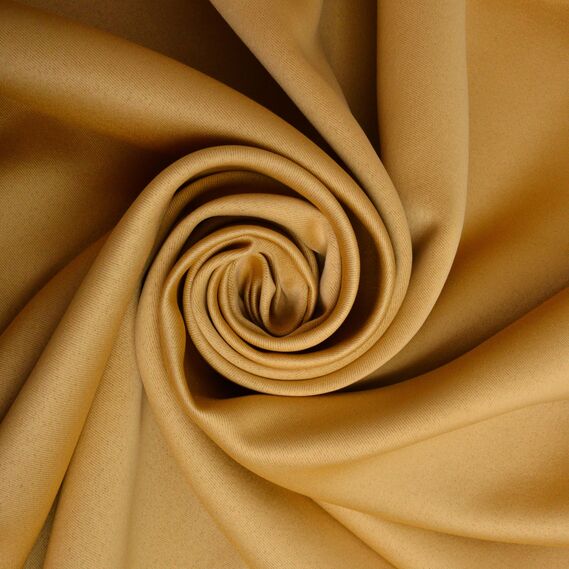 Комплект штор 2 шт 150х260 см, Blackout шторы, гардины, портьеры на шторной тесьме с эффектом затемнения V-116 золото беж, фото 4