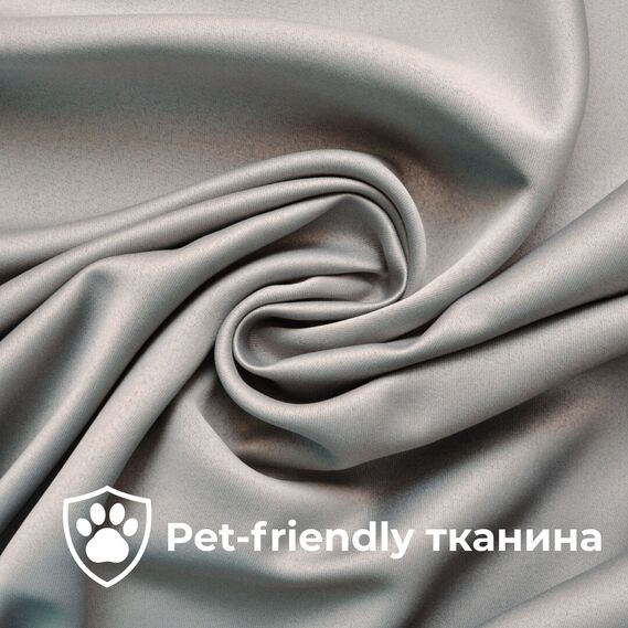 Комплект штор 2 шт 150х260 см, Blackout шторы, гардины, портьеры на шторной тесьме с эффектом затемнения V-15 сірий, фото 1