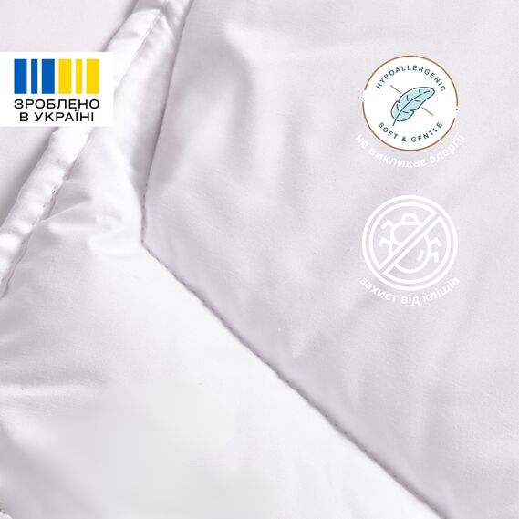 Одеяло детское в кроватку 100х135 см Soft PAPAELLA искусственный пух, антиаллергенное, супер мягкое теплое біла, фото 5