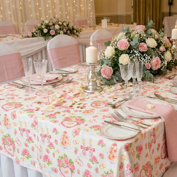 Тканина Панама бавовна 180 см 235 гр/м2 з водовідштовхувальним просоченням, для скатертин, штор, декору весільна, фото 1