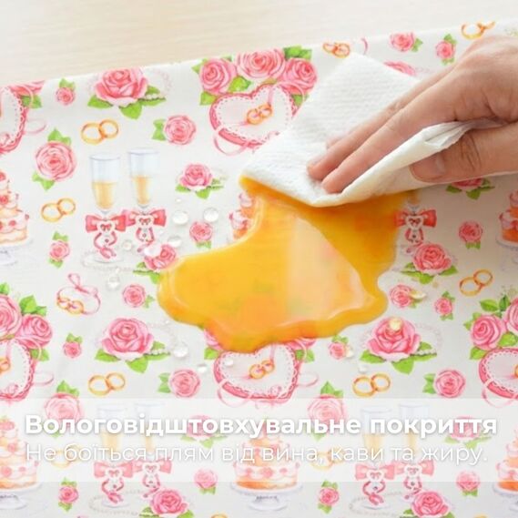 Тканина Панама бавовна 180 см 235 гр/м2 з водовідштовхувальним просоченням, для скатертин, штор, декору весільна, фото 2