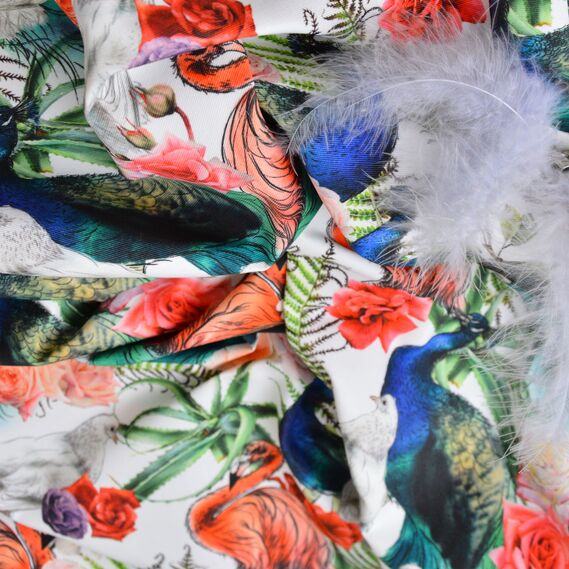 Decorative fabric with water-repellent impregnation птахи в саду, фото 7