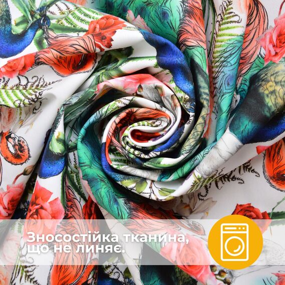 Decorative fabric with water-repellent impregnation птахи в саду, фото 8