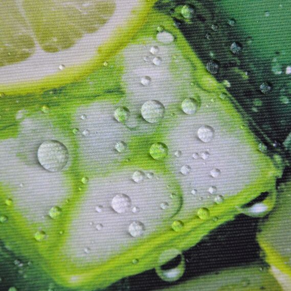 Ткань Панама хлопок 180 см 235 гр/м2 з защитой от пятен, для скатертей, штор, декора  лайм, фото 7
