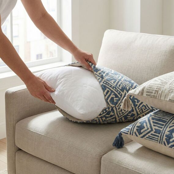 Standart IDEIA Pillow 50х50 cm Insert for Decorative Pillow Cover, Hypoallergenic, Hollowfiber Filling, фото 2