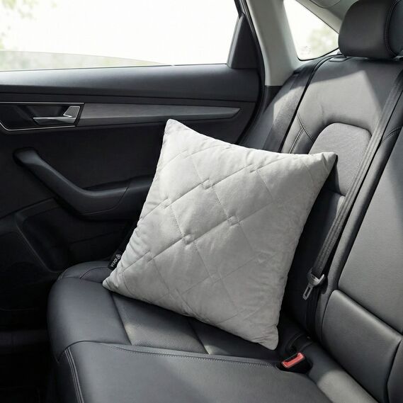 Подушка декоративна IDEIA CUBE 50х50 см гіпоалергенна стьобана св.сірий, фото 6