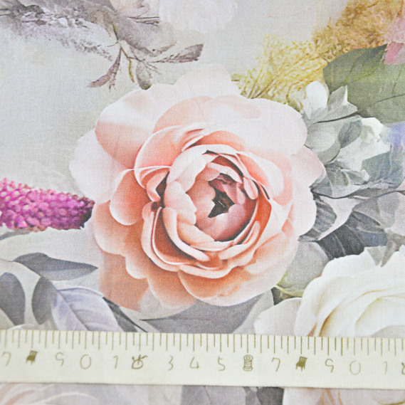 Тканина бязь ранфорс 5D для постільної білизни, бавовна 125 гр/м2 240 см натуральна, постільна тканина, тканина для простирадл, підковдр, наволочок Трояндове диво, фото 5