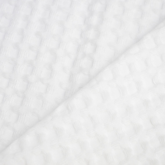 Waffle fabric Pike Tencel 240 cm wide 240 g/m2, natural, dense, absorbent fabric suitable for towels білий, фото 3