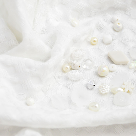 Waffle fabric Pike Tencel 240 cm wide 240 g/m2, natural, dense, absorbent fabric suitable for towels білий, фото 5