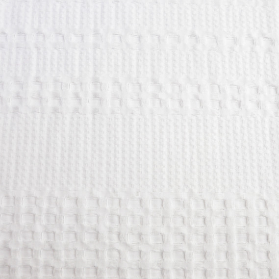 Waffle fabric Pike Tencel 240 cm wide 240 g/m2, natural, dense, absorbent fabric suitable for towels молоко, фото 2