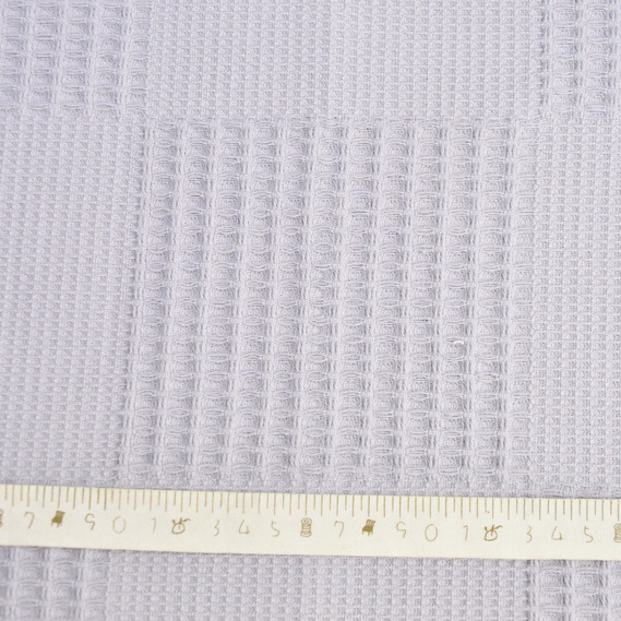 Waffle fabric Pike 240 cm wide 297 g/m2, cotton natural, dense, absorbent fabric suitable for towels клітинка сіра, фото 6