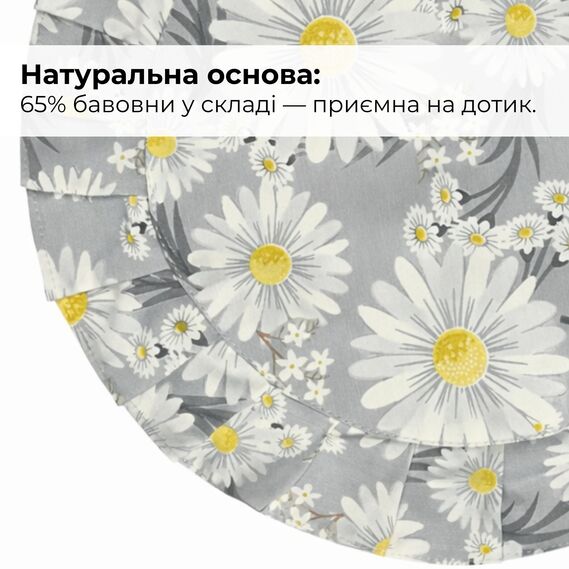Набір серветок 2 шт з оборкою IDEIA, 30 см, бавовна, для дому, кафе, для сервірування столу сірий, фото 3