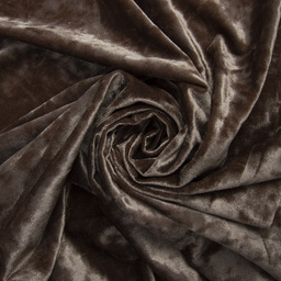 Brown Silk Velvet Fabric