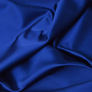 Тканина костюмна атласна Scarlett, 140 см, 495 гр/м2, для одягу, плаття, костюмів, спідниць V-65 індіго, фото 1