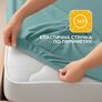 Knitted Fitted Sheet 180/200х200х35 cm with Elastic IDEIA, Stretch, Jersey, Cotton м`ята , фото 2 Knitted Fitted Sheet 180/200х200х35 cm with Elastic IDEIA, Stretch, Jersey, Cotton м`ята , фото 2