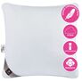 Подушка Super Soft Premium 70х70 см IDEIA два чохли з блискавкою, штучний пух, лебединий пух, бавовна, фото 1