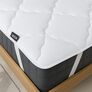 Наматрацник Люкс 90х200 см IDEIA щіл 250 з еластичними стрічками по кутах, супер товстий, захисний антиалергенний, білий, фото 1