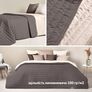 Reversible quilt 240x260 cm Lux IDEIA microfiber, quilted, hypoallergenic шоколад/беж, фото 5