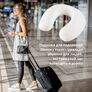 Подушка рогалик для подорожей MEMORY FOAM IDEIA 30х40 см з ефектом пам`яті, меморі, з наволочкою на блискавці, фото 2 Подушка рогалик для подорожей MEMORY FOAM IDEIA 30х40 см з ефектом пам`яті, меморі, з наволочкою на блискавці, фото 2