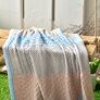 Plaid knitted with a hat patchwork TM PAPAELLA 70x90 cm блакитний , фото 4 Plaid knitted with a hat patchwork TM PAPAELLA 70x90 cm блакитний , фото 4