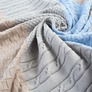 Plaid knitted with a hat patchwork TM PAPAELLA 70x90 cm блакитний , фото 7 Plaid knitted with a hat patchwork TM PAPAELLA 70x90 cm блакитний , фото 7