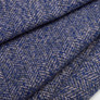 Тканина пальтова Haringbon, 150 см V-1/2 синя, фото 2