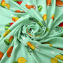 Тканына плательна віскоза штапель Епізоди 115 гр/м2 вітамінка м`ята, Флора, фото 1