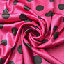 Dress fabric satin Peas maxi фуксія, фото 1