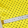 Тканина плательная атлас Горохи дріб лимон, фото 2