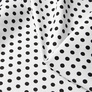 Ткнина котон стрейч Горошина білий конфеті, фото 2