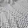 Ткань коттон стрейч Горошина білий копійка, фото 2