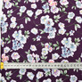 Штапель принт первоцвіт баклажан, Квітковий, фото 4