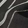 Манжет трикотажный довяз для рукавов и воротников 21 см чорний 3 білі смуги, фото 3 Манжет трикотажный довяз для рукавов и воротников 21 см чорний 3 білі смуги, фото 3