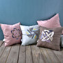 Rain Embroidered Decorative Pillow by ТМ IDEIA 50х50 cm св.сірий/Energy, фото 10