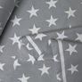 Ткань бязь ранфорс для постельного белья 2,4 м XXL звезда белая на сером, фото 2 Ткань бязь ранфорс для постельного белья 2,4 м XXL звезда белая на сером, фото 2