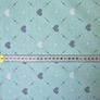 Ткань бязь ранфорс для постельного белья 2,4 м V-G2857/3 ромб/серце ментол, фото 3