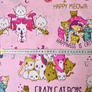 Calico fabric 2.4 Selonya V-R110695/03 Crazy cat рожева, фото 3
