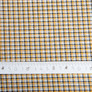 Metallic checkered suit fabric, 150 cm wide, 222 g/m², plaid, tartan, suit fabric V-1/3 гірчиця/чорна, фото 4