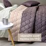 Double-sided blanket Style Cube IDEIA 210x240 cm, durable fabric stitching, anti-allergenic fiber шоколад/беж, фото 3