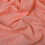 Тканина штапель горошок персик, Горох, фото 2