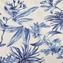 Штапель Rayon Charly жоржина молоко/денім, Квітковий, фото 1 Штапель Rayon Charly жоржина молоко/денім, Квітковий, фото 1