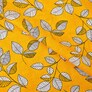 Батист набивной листячко жовтий, Флора, фото 1 Батист набивной листячко жовтий, Флора, фото 1