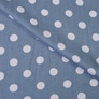 Штапель-твіл Горох серед.білий на сірому, Горох, фото 1