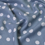 Штапель-твіл Горох серед.білий на сірому, Горох, фото 2