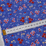 Dress fabric Muslin viscose польові маки денім, Квітковий, фото 2 Dress fabric Muslin viscose польові маки денім, Квітковий, фото 2