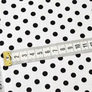 Поплін стрейч горошок дріб чорний на білому, Горох, фото 2