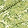 Тканина декоративна Папороть бавовна з водовідштовхувальним просоченням для скатертин, штор, декору V-2 олива, фото 1