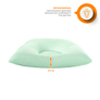 Подушка дитяча ортопедична ТM PAPAELLA для немовлят d-7,5 25*26*8 см м`ята , фото 6